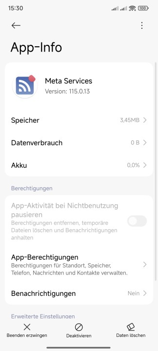 Poco X7 Pro Facebook / Meta Dienste