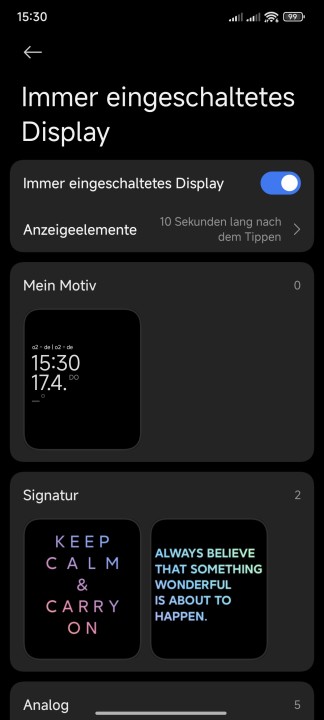 Poco X7 Pro Display Einstellungen