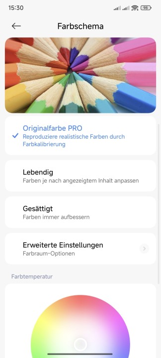 Poco X7 Pro Display Einstellungen