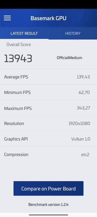 Poco X7 Pro Basemark GPU