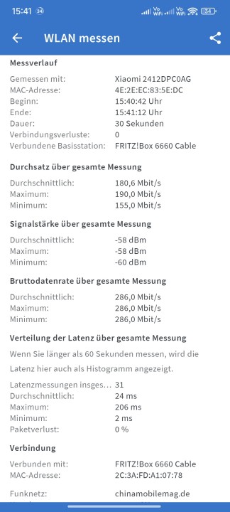 Poco X7 Pro WLAN Test 2