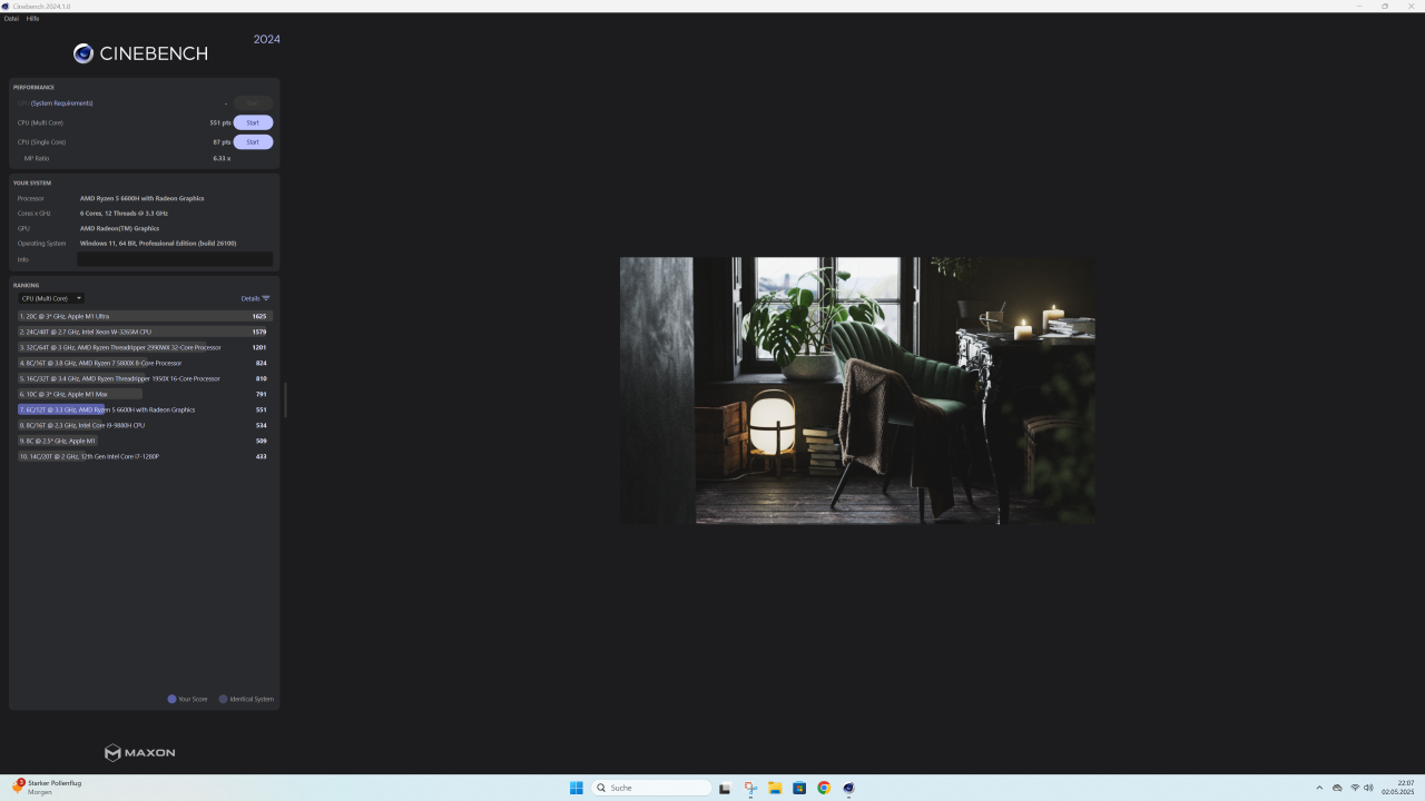Chuwi UBox Cinebench