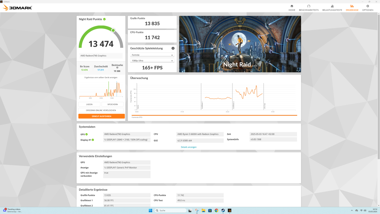 Chuwi UBox 3DMark