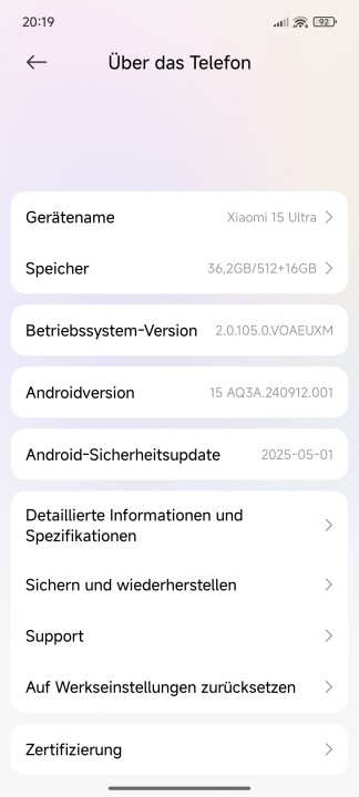 Xiaomi 15 Ultra Software