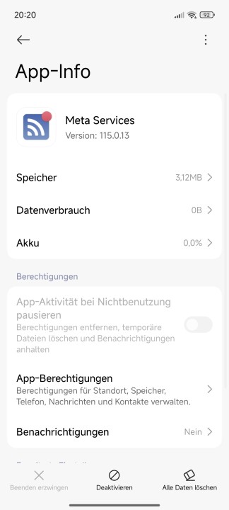 Xiaomi 15 Ultra Meta Facebook Dienste