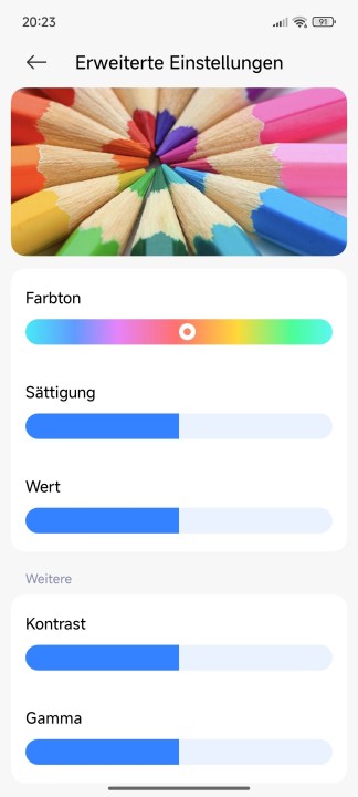 Xiaomi 15 Ultra Display Einstellungen