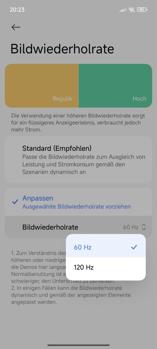 Xiaomi 15 Ultra Display Einstellungen