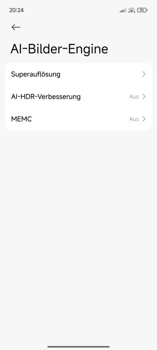 Xiaomi 15 Ultra Display Einstellungen