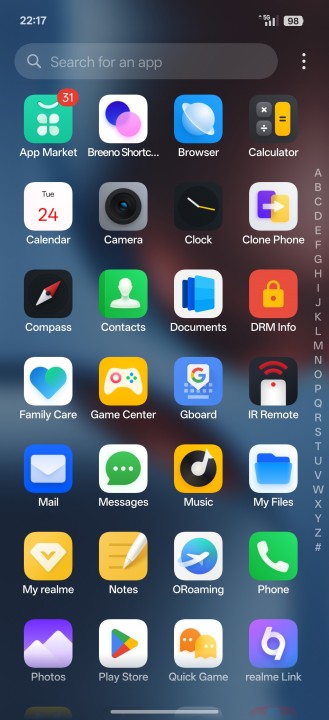 Realme GT 7 Software Realme UI 6