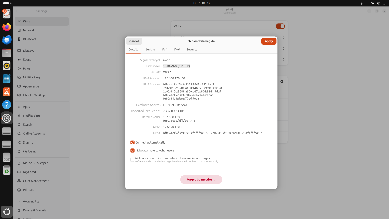 Ubuntu WLAN