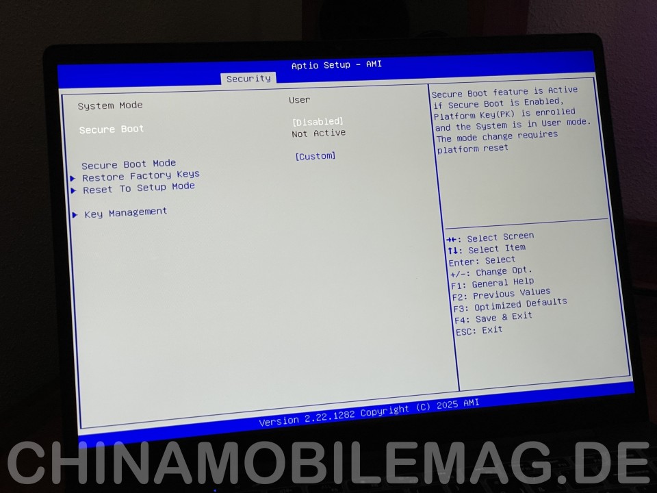 Chuwi CoreBook X 7430U BIOS UEFI
