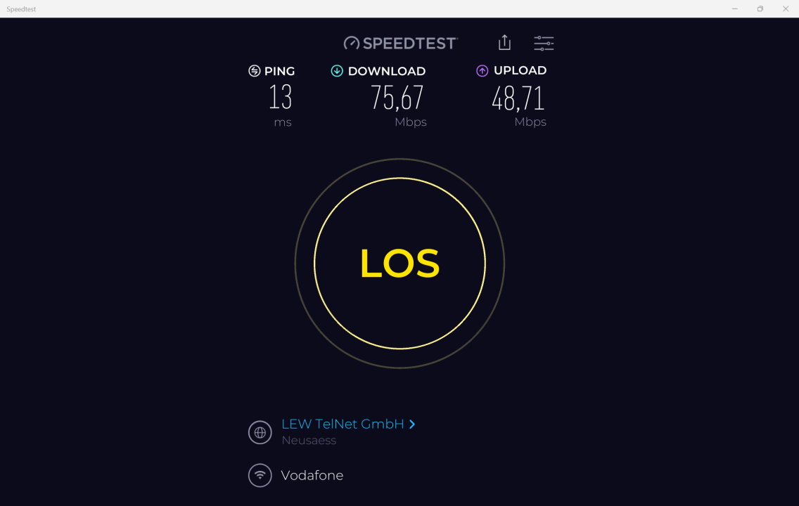 Chuwi CoreBook X 7430U WLAN Test unter Router