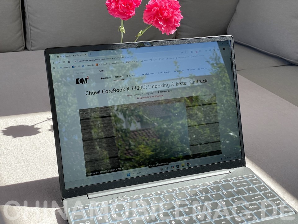 Chuwi CoreBook X 7430U Display