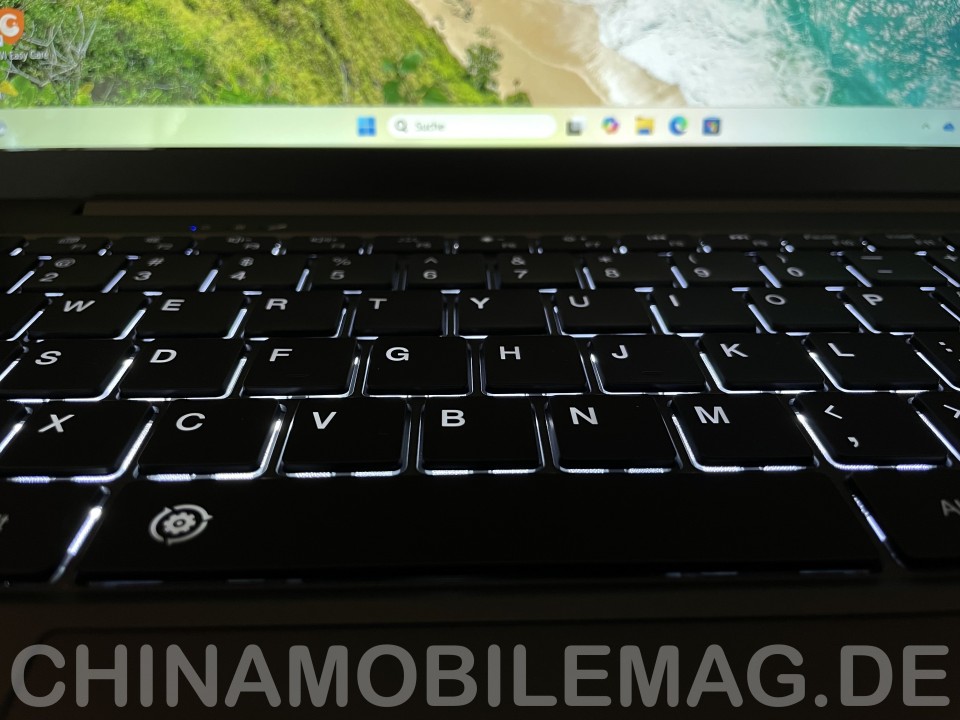 Chuwi CoreBook X 7430U Tastatur Beleuchtung