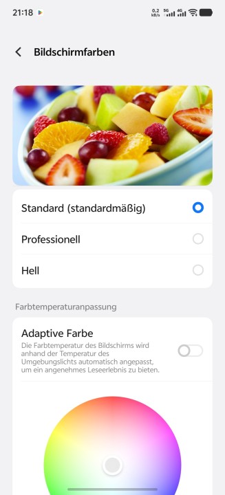 Vivo X200 Ultra Display Einstellungen