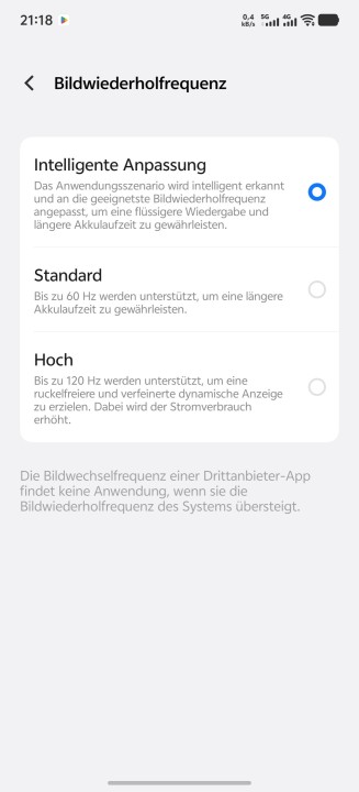 Vivo X200 Ultra Display Einstellungen