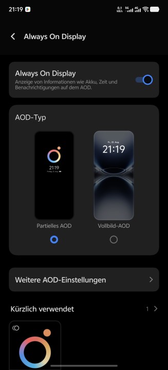 Vivo X200 Ultra Display Einstellungen