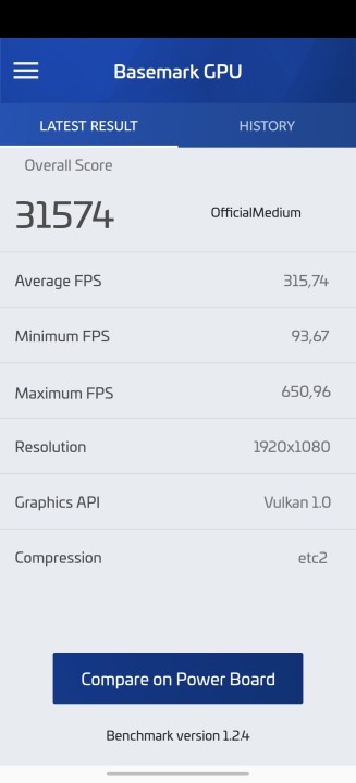 Vivo X200 Ultra Basemark GPU