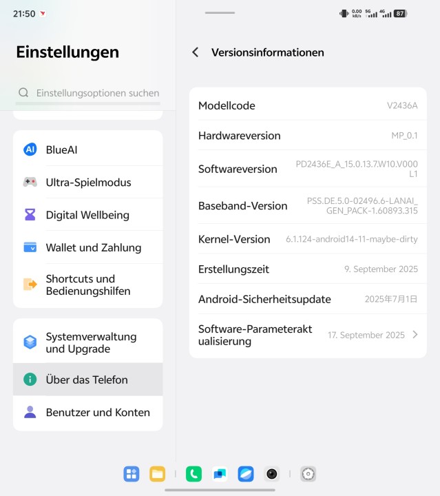Vivo X Fold 5 Software