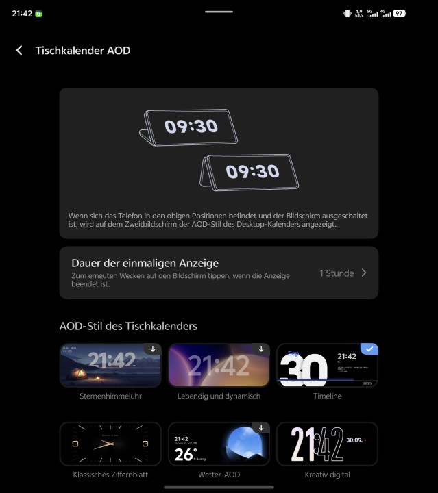 Vivo X Fold 5 Display Einstellungen