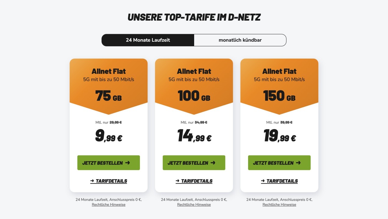 Klarmobil Allnet Flat Aktion 2 Jahre