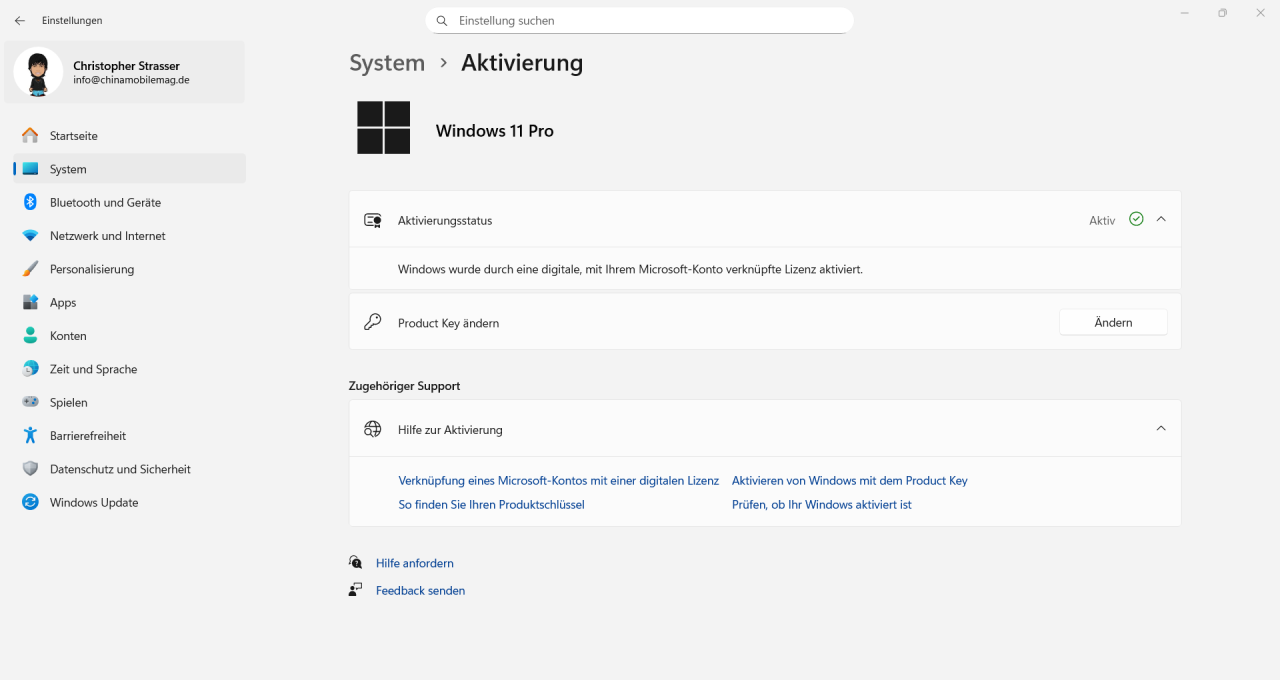 Minix Z150-0dB Windows Lizenz Aktivierung