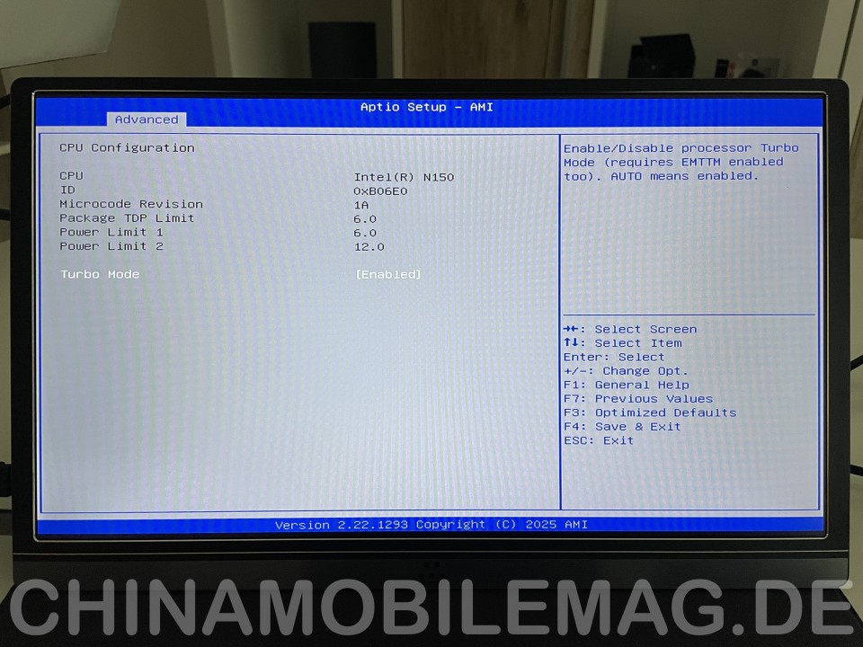 Minix Z150-0dB BIOS UEFI