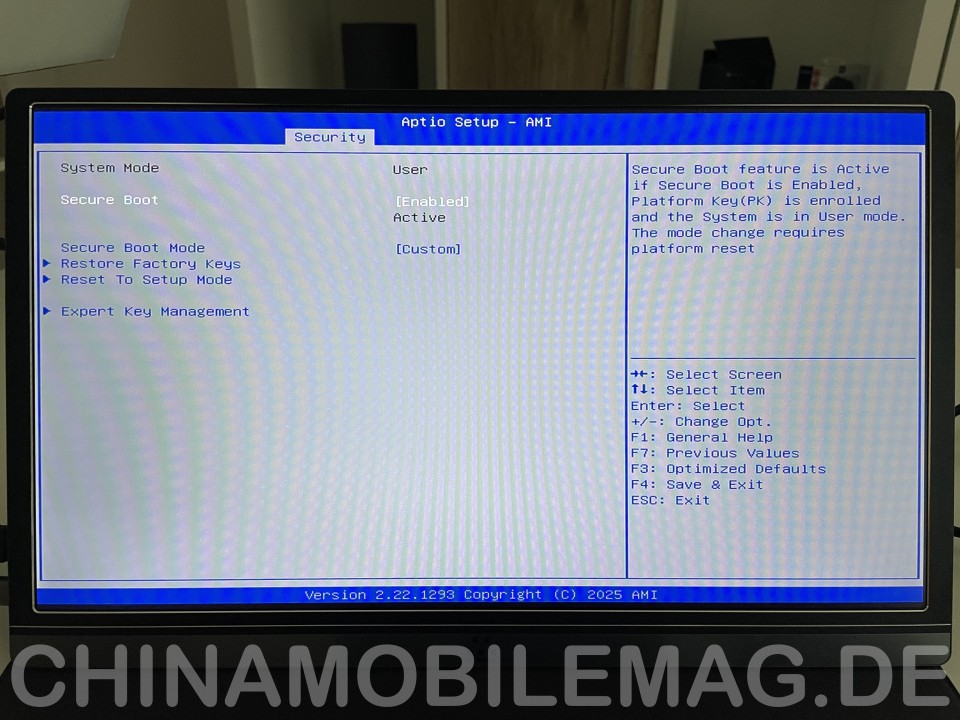 Minix Z150-0dB BIOS UEFI