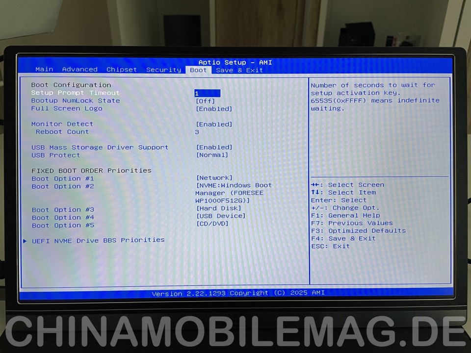 Minix Z150-0dB BIOS UEFI