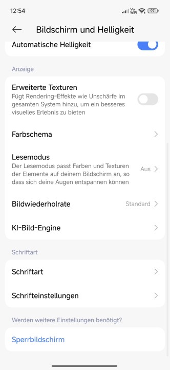 Xiaomi 15T Pro Display Einstellungen