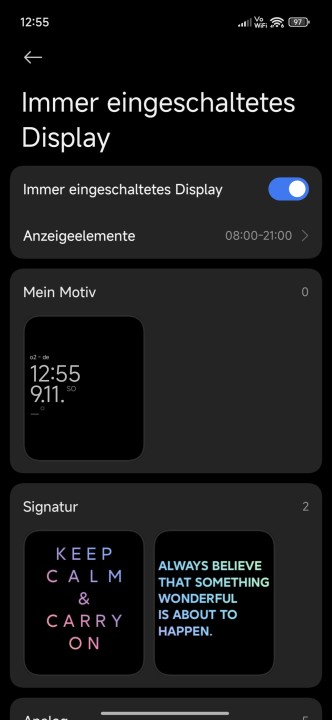 Xiaomi 15T Pro Display Einstellungen