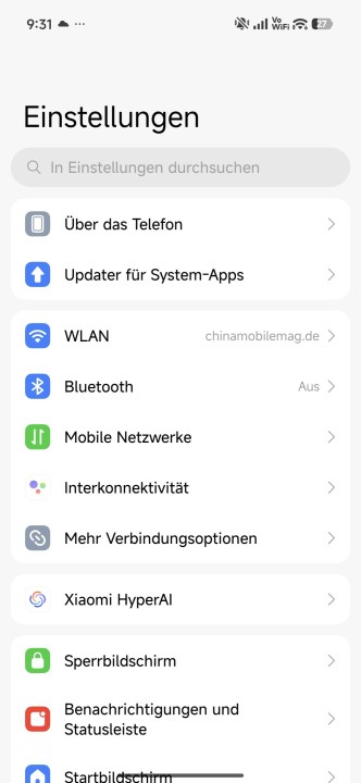 Xiaomi 15T Pro HyperOS 3 Software