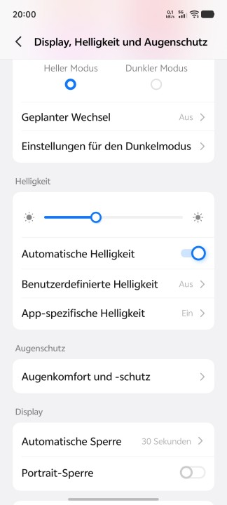Vivo X300 Pro Display Einstellungen