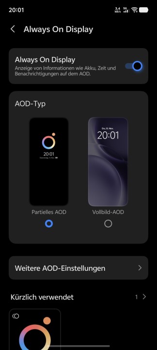 Vivo X300 Pro Display Einstellungen