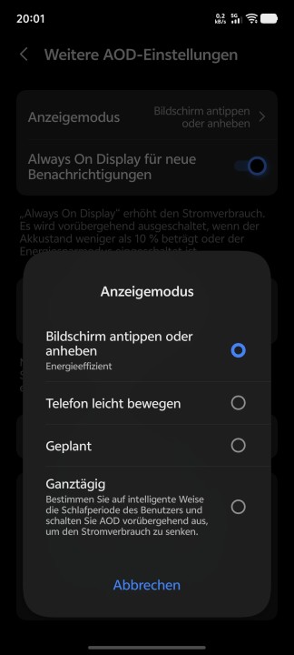 Vivo X300 Pro Display Einstellungen