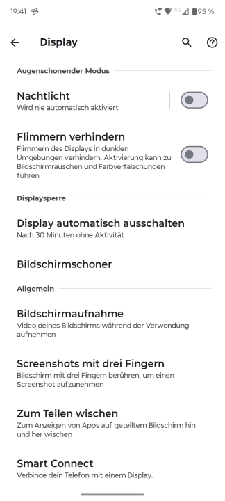 Motorola Edge 60 Neo Display Einstellungen