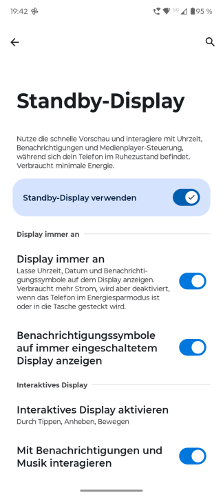 Motorola Edge 60 Neo Display Einstellungen