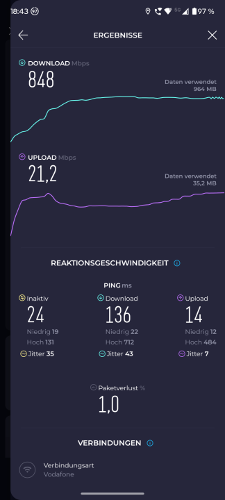 Motorola Edge 60 Neo WLAN Speed Test 1