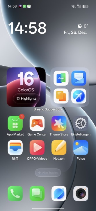 Oppo Find X9 Pro ColorOS 16 Software