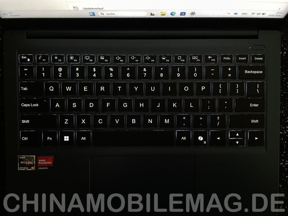Chuwi CoreBook Air Tastatur Beleuchtung