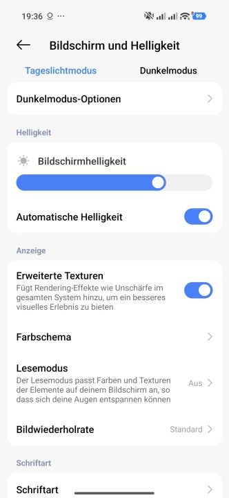 Poco F8 Pro Display Einstellungen