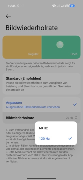 Poco F8 Pro Display Einstellungen