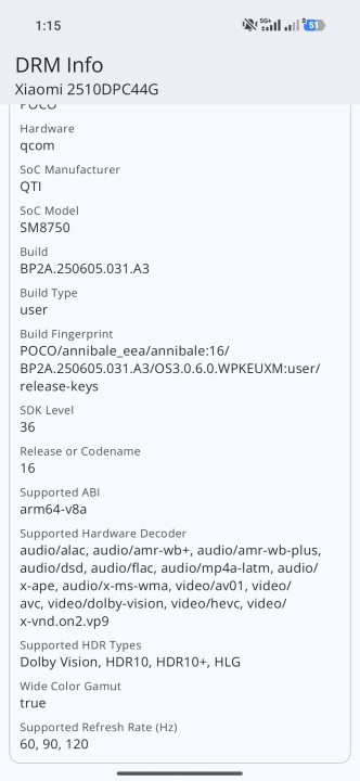 Poco F8 Pro HDR Fähigkeiten