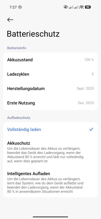 Poco F8 Pro Akkuschutz Optionen