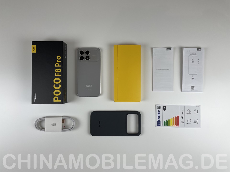 Poco F8 Pro Lieferumfang