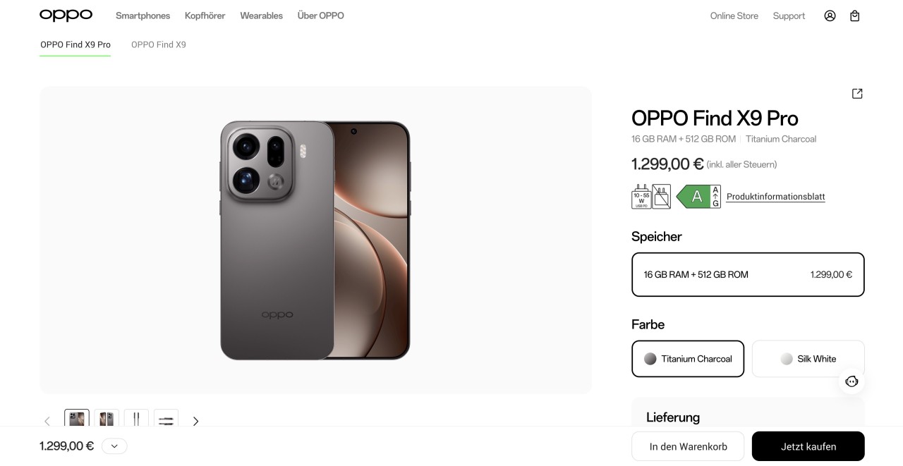 Oppo Deutschland Shop
