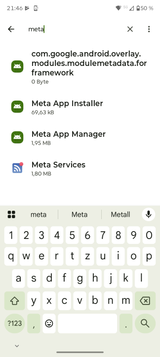 Motorola Edge 70 Facebook / Meta Dienste