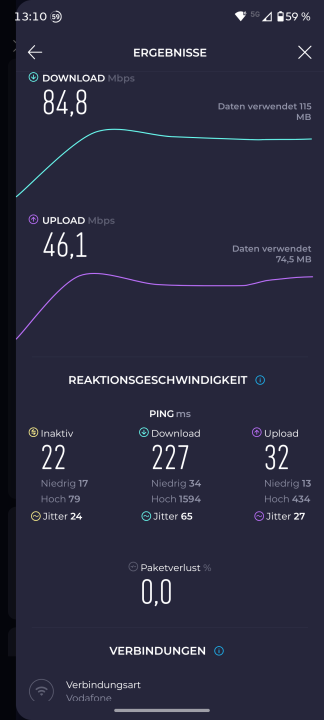 Motorola Edge 70 WLAN Speed Test 2