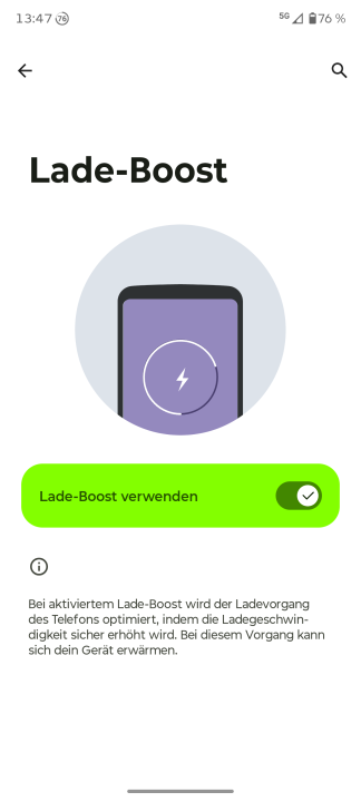 Motorola Edge 70 Ladeboost