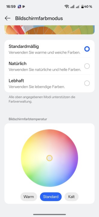 OnePlus 15 Display Einstellungen